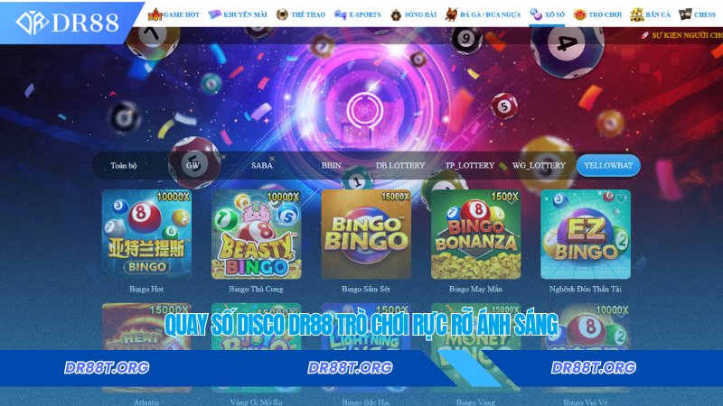 quay số Disco Dr88 trò chơi rực rỡ ánh sáng